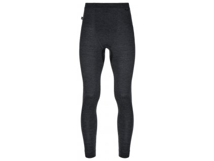 Pánské vlněné termo spodky Kilpi MAVORA BOTTOM-M (Barva BLK, Velikost XXL)