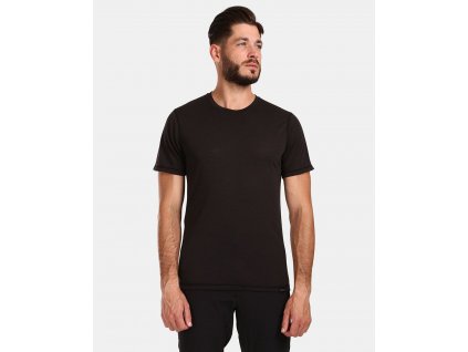 Pánské tričko z merino vlny Kilpi SLOPER-M (Barva BLK, Velikost M)