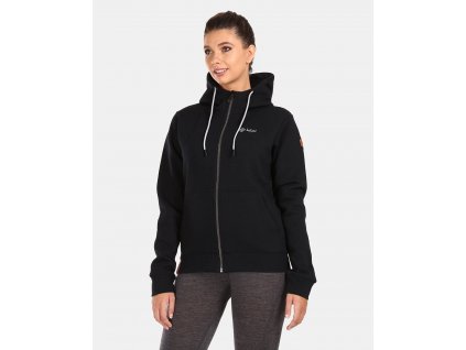 Dámská bavlněná mikina Kilpi RAJANA-W (Barva BLK, Velikost 34)