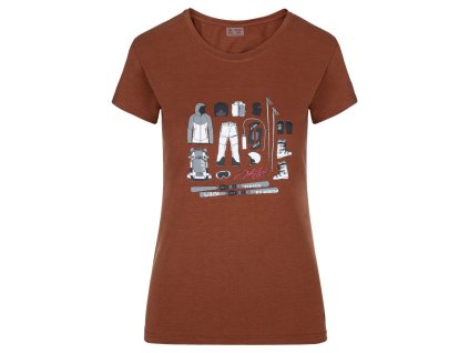 Dámské tričko s krátkým rukávem Kilpi TORNES-W (Barva DRD, Velikost 36)