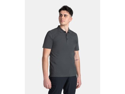 Pánské bavlněné polo tričko Kilpi VILAR-M (Barva BLK, Velikost L)