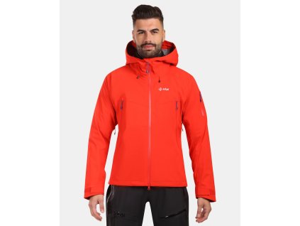 Pánská hardshellová bunda Kilpi TRINITY-M (Barva RED, Velikost L)