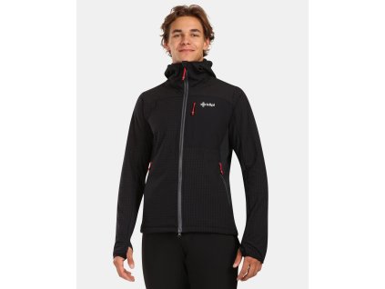 Pánská fleecová mikina s kapucí Kilpi FRENI-M (Barva BLK, Velikost L)