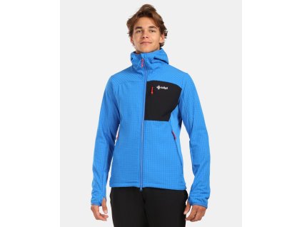 Pánská fleecová mikina s kapucí Kilpi FRENI-M (Barva BLU, Velikost L)