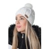 Dámská módní čepice s bambulí Kilpi LADY-W (Barva WHT, Velikost UNI)