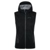 Dámská softshellová vesta Kilpi MONILEA-W (Barva BLK, Velikost 34)