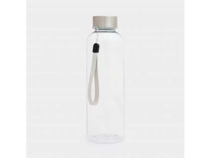 Láhev na vodu z recyklovaného materiálu 500 ml - transparentní