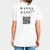 Tričko Wanna date ? s QR kódem