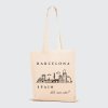 Plátěná taška s potiskem Barcelona