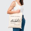 Plátěná taška s potiskem Barcelona