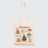 Plátěná taška s potiskem Christmas bucket list