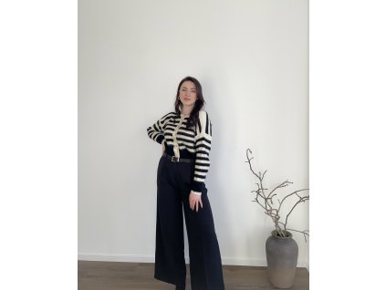 Nohavice Pallazo - čierna