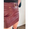 Mini kožená sukňa Klaret
