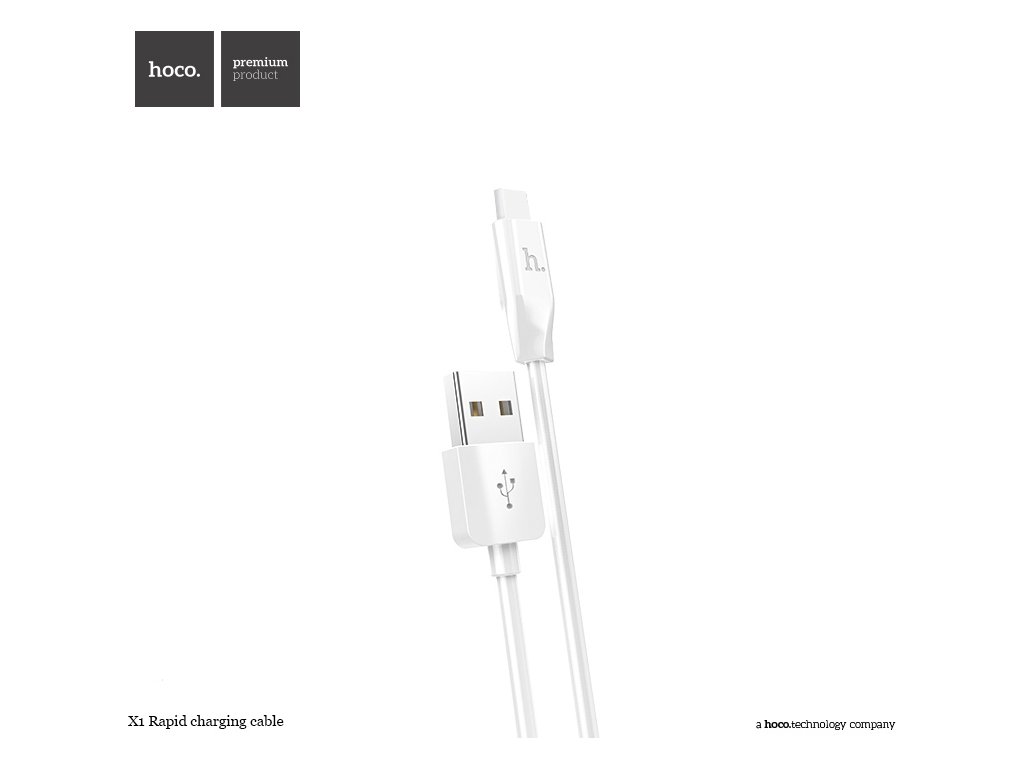 Hoco Kabel USB-C TYPE-C - Hoco, X1 White 100cm