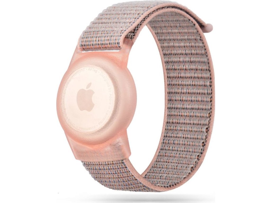 Tech-Protect Dětský řemínek s pouzdrem pro AirTag - Tech-Protect, Nylon Pink