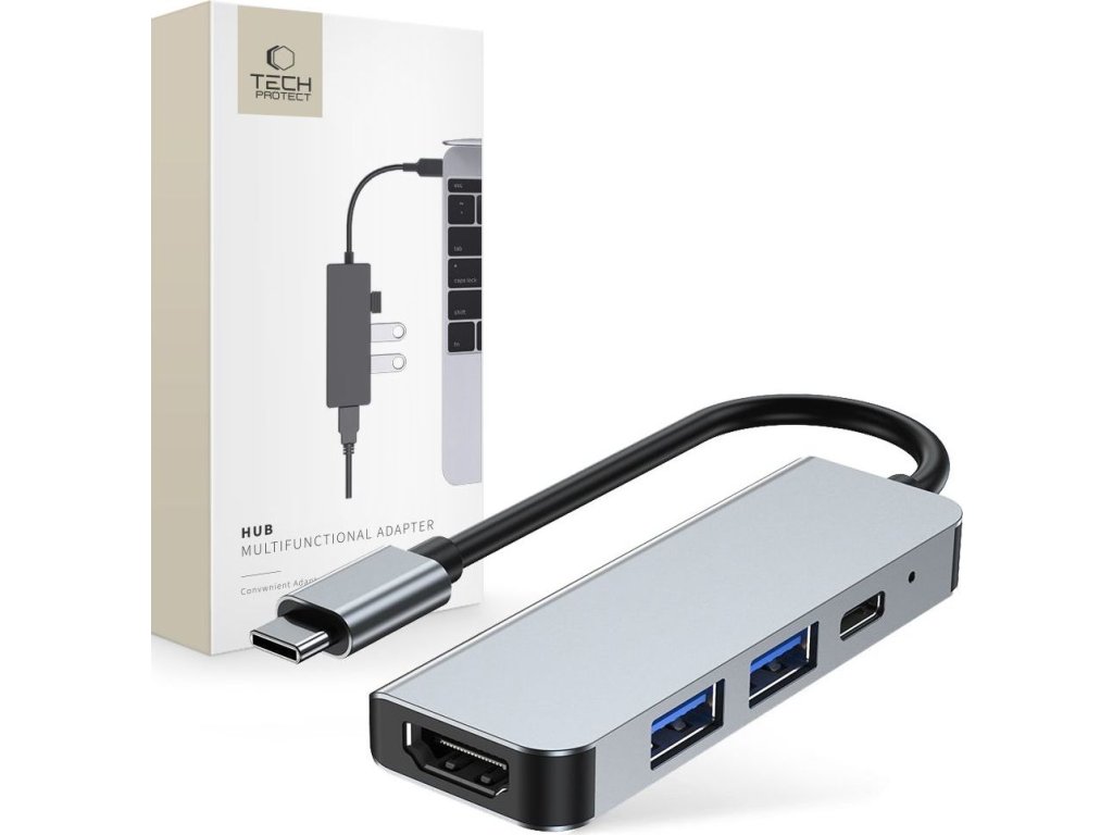 Tech-Protect 2x USB-A 3.0, 1x USB Type-C, 1x HDMI 9589046919350