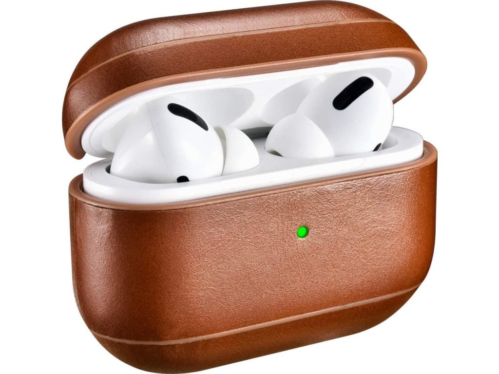 iCarer Kožené pouzdro na sluchátka AirPods Pro - iCarer, Vintage Brown 01.14.IAP045-BN