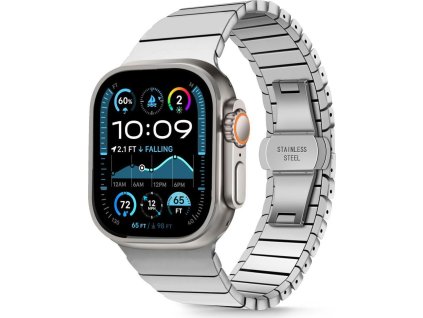 Tech-Protect Řemínek na Apple Watch 44mm / 45mm / 46mm / 49mm - Tech-Protect, Stainless Classic Linkband Silver