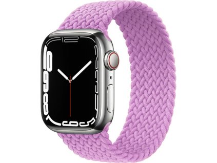 Pletený navlékací řemínek pro Apple Watch - Fialový (Velikost 38/40/41mm, Barva Fialová, Obvod M (střední obvod zápěstí))