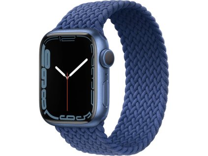 Pletený navlékací řemínek pro Apple Watch - Modrý (Velikost 38/40/41mm, Barva Modrá, Obvod M (střední obvod zápěstí))