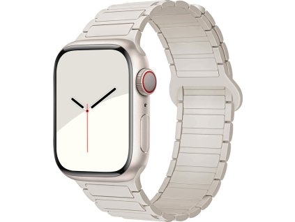 Dvojbarevný magnetický řemínek pro Apple Watch 38/40/41/42(S10)mm (Barva Bílo-Černý)