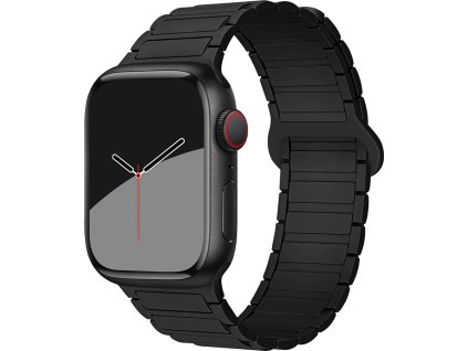 Dvojbarevný magnetický řemínek pro Apple Watch 42/44/45/46/49mm (Barva Bílo-Černý)