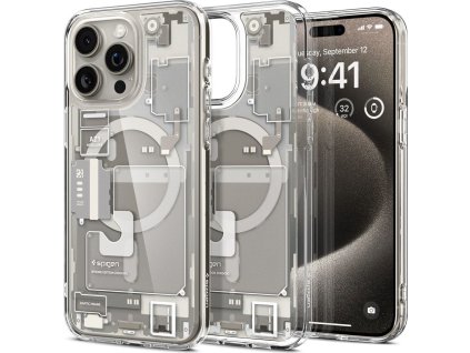Spigen Ochranný kryt na iPhone 15 Pro MAX - Spigen, Ultra Hybrid Mag Zero One Titanium