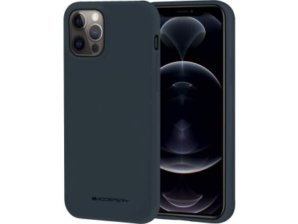 Mercury Ochranný kryt pro iPhone 12 Pro MAX - Mercury, Soft Feeling Midnight Blue