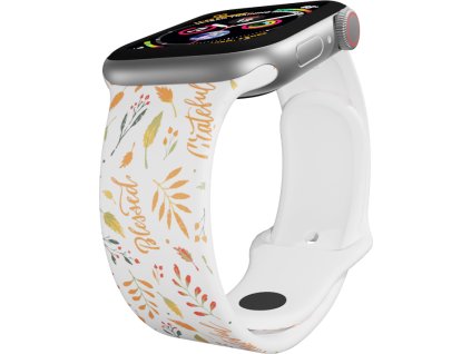 Apple watch řemínek Díkuvzdání (Rozměr 38/40/41mm, barva pásku černá)