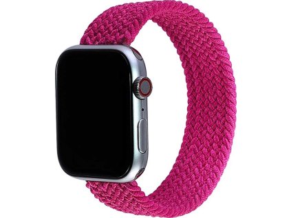 Pletený navlékací řemínek pro Apple Watch - Purpurový (Velikost 38/40/41mm, Barva Fialová, Obvod M (střední obvod zápěstí))