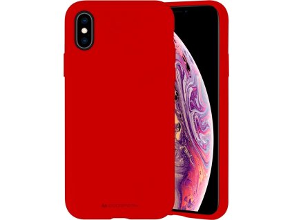 Mercury Ochranný kryt pro iPhone XS / X - Mercury, Silicone Red