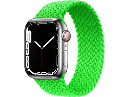 Pletený navlékací řemínek pro Apple Watch - Zelený (Velikost 38/40/41mm, Barva Pistácie, Obvod M (střední obvod zápěstí))