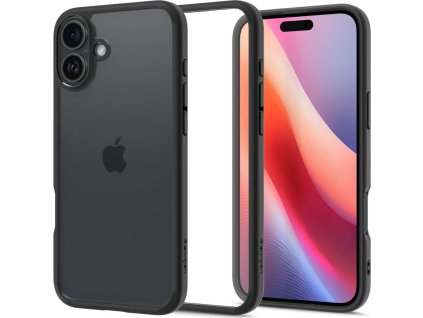 Spigen Ochranný kryt na iPhone 16 PLUS - Spigen, Ultra Hybrid Matte Black