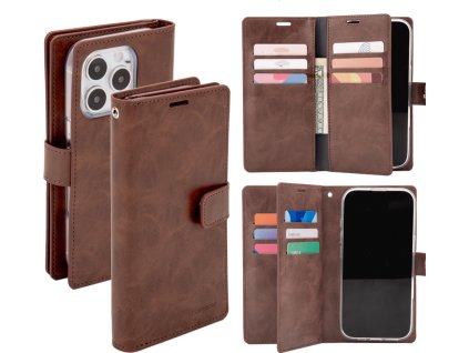 Mercury Ochranné pouzdro na iPhone 16 Pro - Mercury, Mansoor Diary Brown