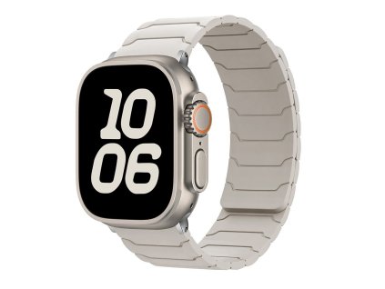 Silikonový magnetický řemínek pro Apple Watch 42/44/45/46/49mm (Barva černý)