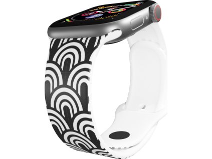 Apple watch řemínek Půlkroužky (Barva Bílá, Rozměr 38/40/41mm)