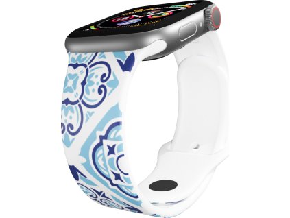 Apple watch řemínek Modrý porcelán (Rozměr 38/40/41mm)