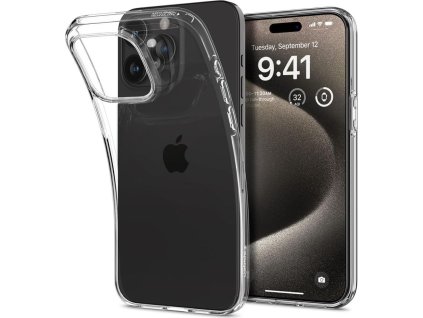 Spigen Ochranný kryt na iPhone 15 Pro MAX - Spigen, Liquid Crystal Crystal Clear