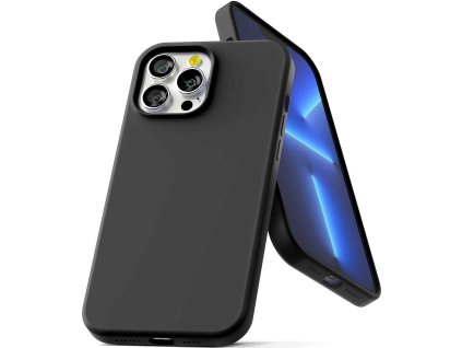 Ochranný kryt pro iPhone 13 Pro MAX - Mercury, Silicone Black