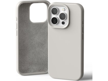 Ochranný kryt na iPhone 16 Pro - Mercury, Silicone Stone