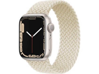 Pletený navlékací řemínek pro Apple Watch - Béžový (Velikost 38/40/41mm, Barva Antique, Obvod M (střední obvod zápěstí))