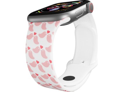 Apple watch řemínek Ptáčci se srdíčkem (Rozměr 38/40/41mm)