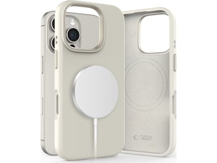Tech-Protect Ochranný kryt na iPhone 16 Pro MAX - Tech-Protect, Pure MagSafe Cosmic Latte