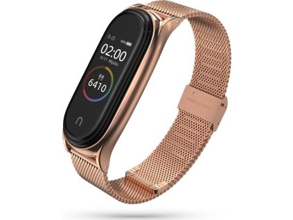 Tech-Protect Řemínek pro Xiaomi Mi Band 7 - Tech-Protect, Milaneseband Rose