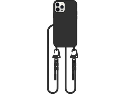 Tech-Protect Kryt se šňůrkou na iPhone 12 / 12 Pro - Tech-Protect, Magnecklace MagSafe Black