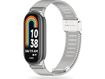 Tech-Protect Řemínek pro Xiaomi Mi Band 8 / 9 - Tech-Protect, Milaneseband Silver