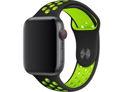 Sportovní řemínek na Apple Watch - Black-Volt (Velikost 38/40/41mm, Obvod S-M (menší až střední obvod zápěstí), Barva Black-Volt)