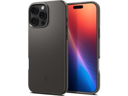 Spigen Ochranný kryt na iPhone 16 Pro MAX - Spigen, Thin Fit MagSafe Gunmetal