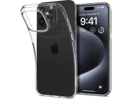Spigen Ochranný kryt na iPhone 15 Pro - Spigen, Liquid Crystal Crystal Clear