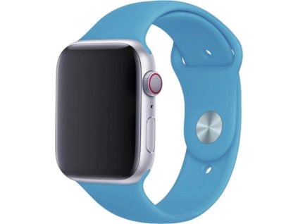 Jednobarevný řemínek pro Apple Watch - Azurový (Velikost 38/40/41mm, Obvod S-M (menší až střední obvod zápěstí), Barva Azurová)